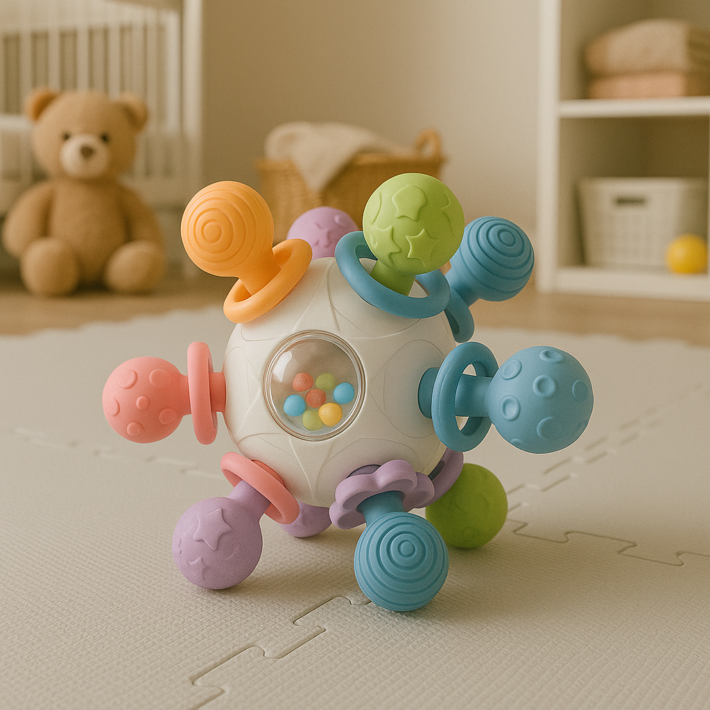 Sonajero Pelota Mordillo Didáctico Multicolo