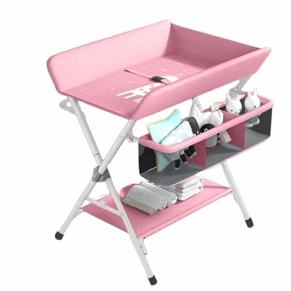 mudador para bebé rosado