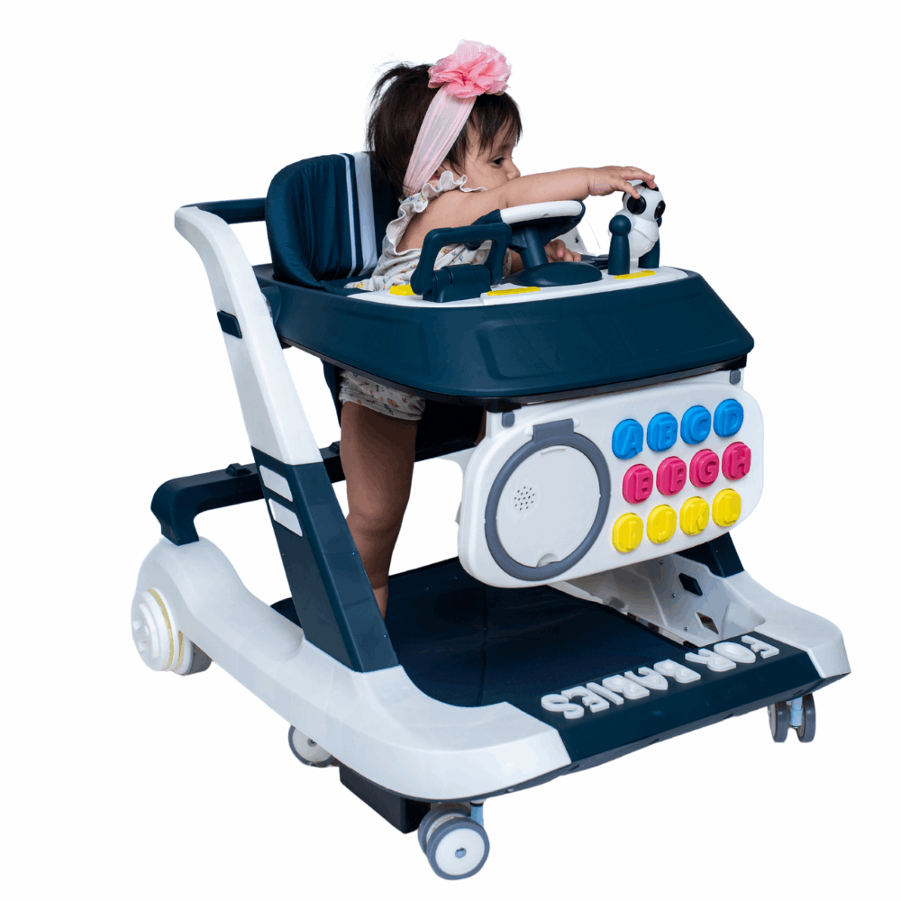 Andador musical 3 en 1  azul