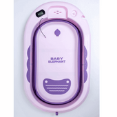 Bañera plegable con termómetro morada incluye cojin 