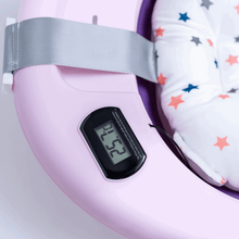 Bañera plegable con termómetro morada incluye cojin 