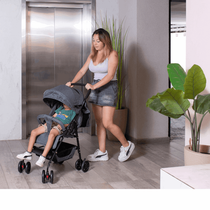 coche paragua gris
