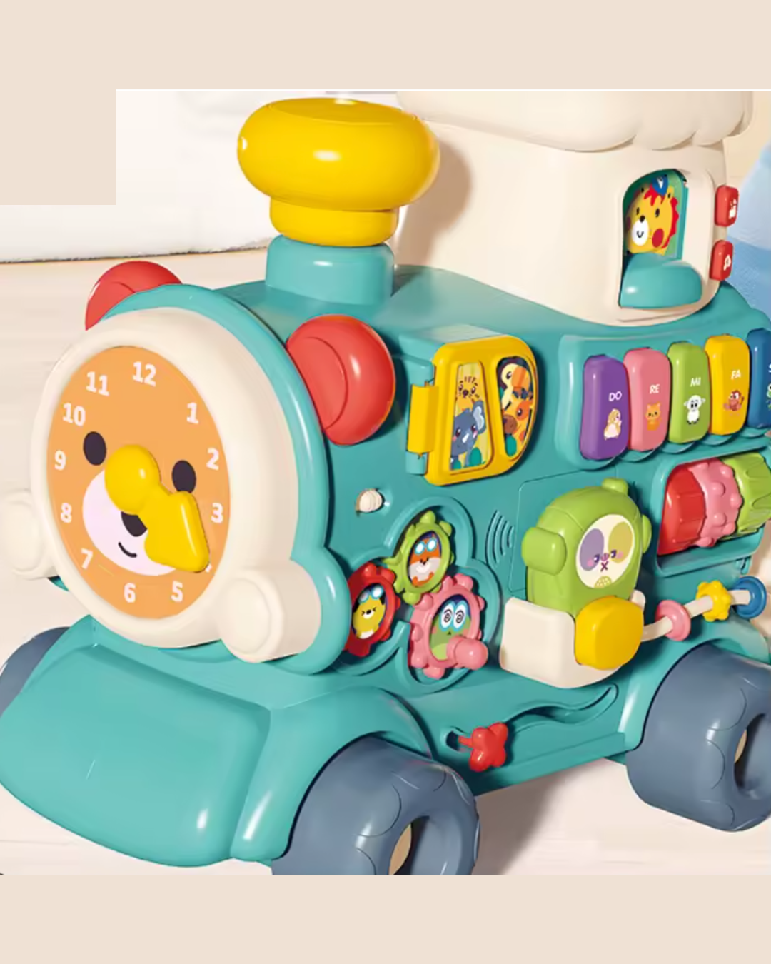 Caminadora Correpasillo Tren 3 en 1 verde 🚂✨