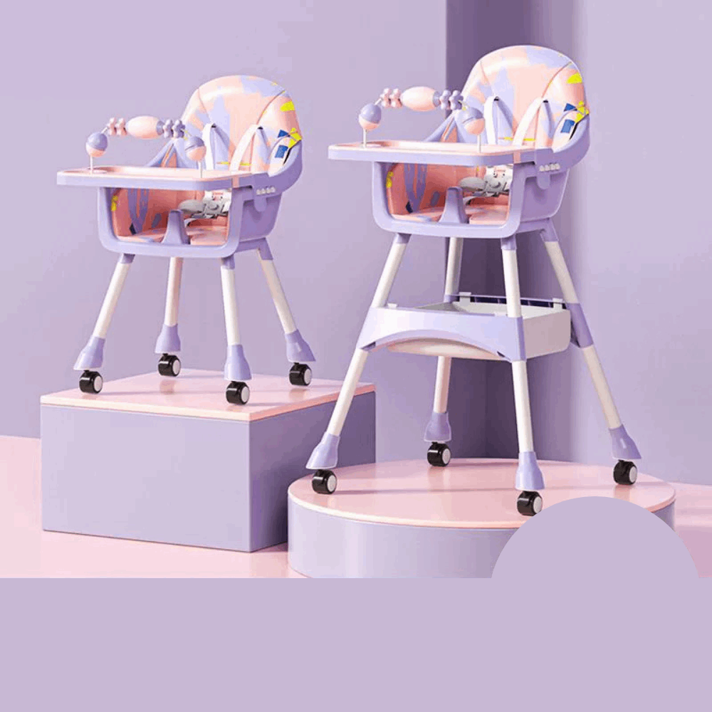Silla de comer para bebe arcoíris