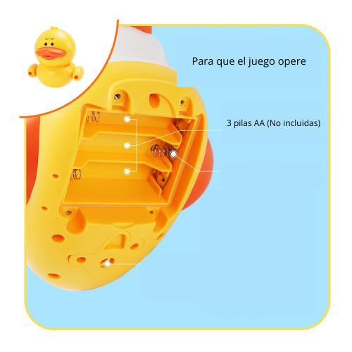 Juego de baño regadera Mamá y sus patitos