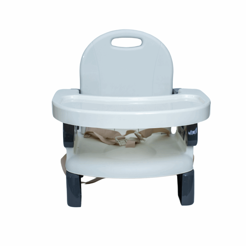 Silla de comer portable gris