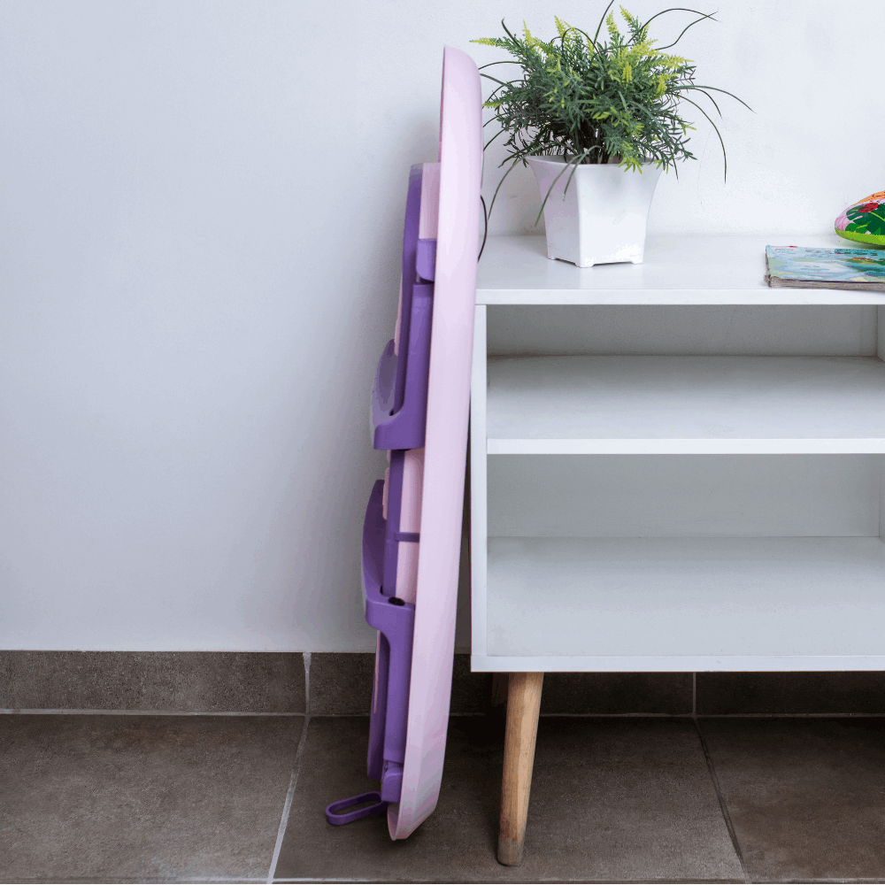 Bañera plegable con termómetro morada incluye cojin 