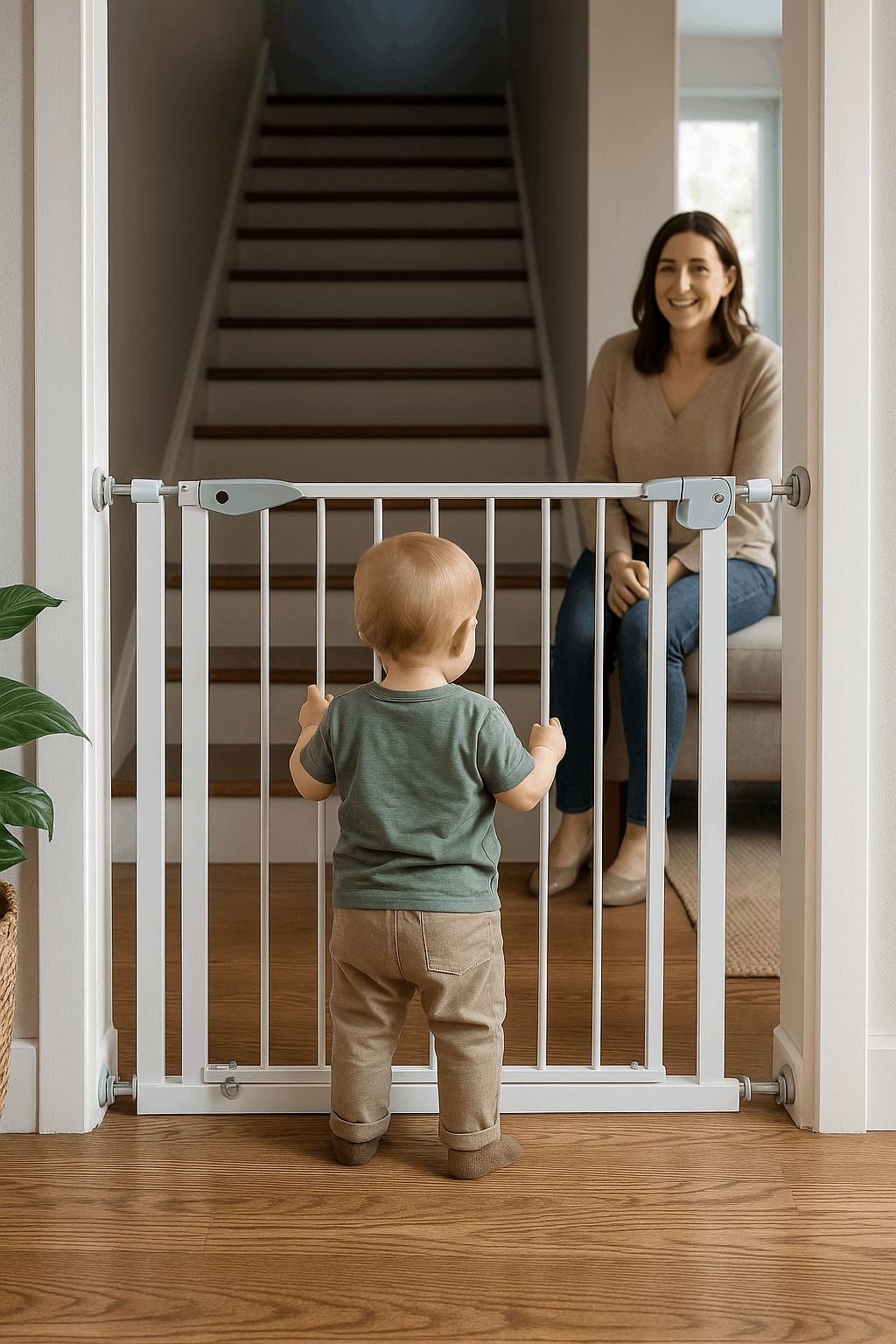 Reja de seguridad Bebé Puertas o Escaleras 75 a 83 cm