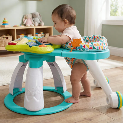 Centro de actividades bebe diversion gira en 360º verde