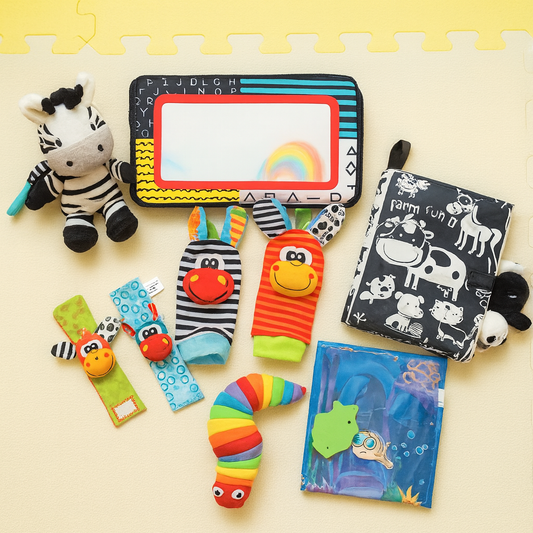 Box Sensorial “Primeros Descubrimientos” — Estimulación desde Recién Nacido gris