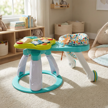 Centro de actividades bebe diversion gira en 360º verde