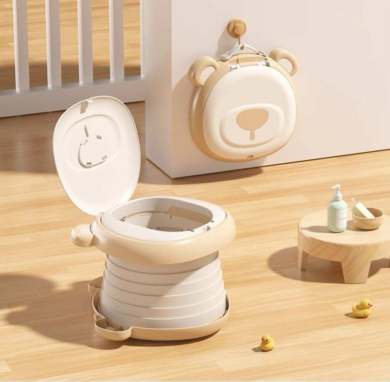 Pelela Portátil Plegable para Niños – Ideal para Viajes y Entrenamiento cafe