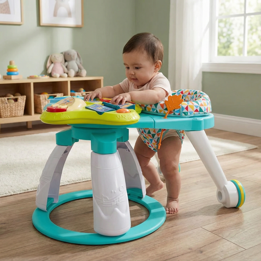 Centro de actividades bebe diversion gira en 360º verde