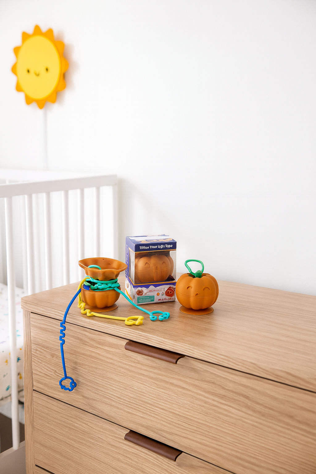 Juguete Calabaza de Silicona para Bebé – Mordedor y Sujeta Fácil