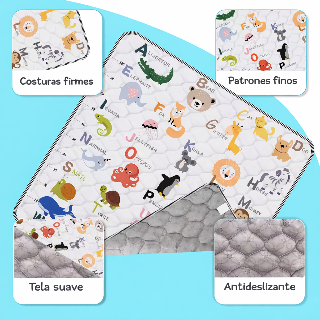 Alfombra antigolpes y antideslizante para bebé  - Dino