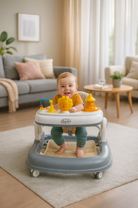 Andador para Bebé con Juguetes Interactivos y Altura Ajustable