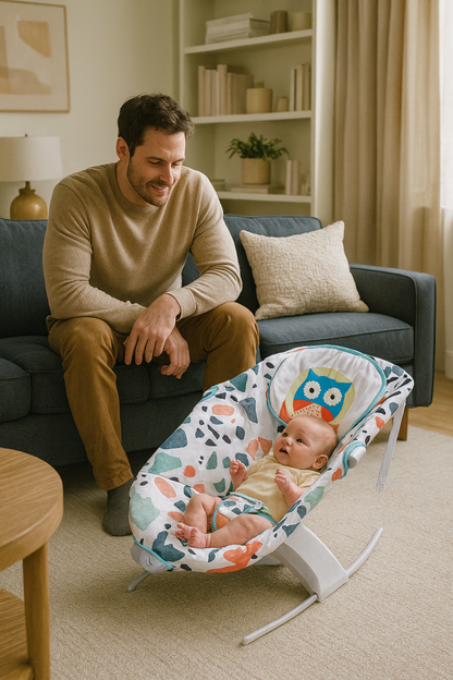 Silla mecedora bebé buho