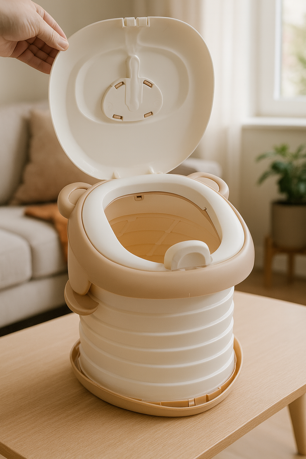 Pelela Portátil Plegable para Niños – Ideal para Viajes y Entrenamiento cafe