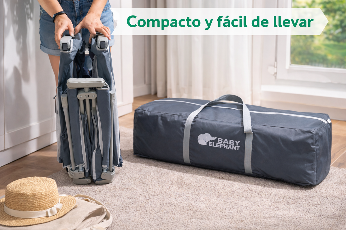 PREVENTA Corral de seguridad plegable para bebé 150×180 cm con accesorios
