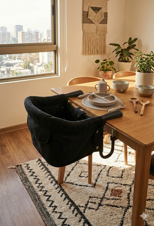 Silla de comer para bebé Sit&Go negro