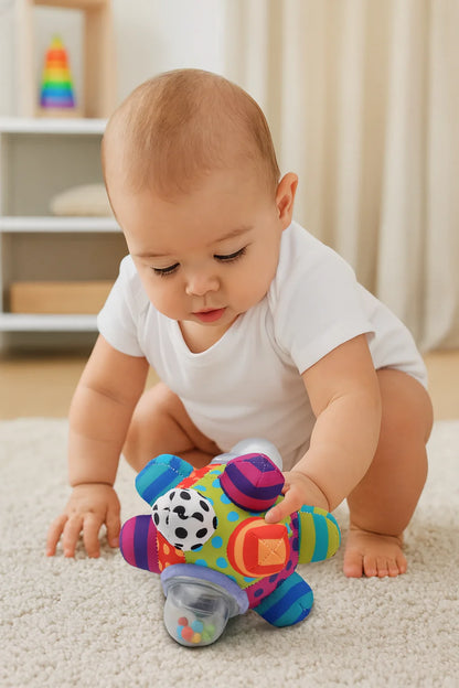 Box Sensorial de Estimulación para Bebé – 5 Artículos de Desarrollo Temprano. Gato