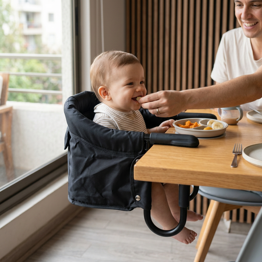 Silla de comer para bebé Sit&Go negro