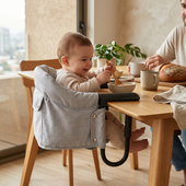 Silla de comer para bebé Sit&Go gris