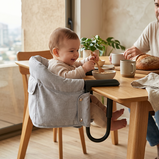 Silla de comer para bebé Sit&Go gris