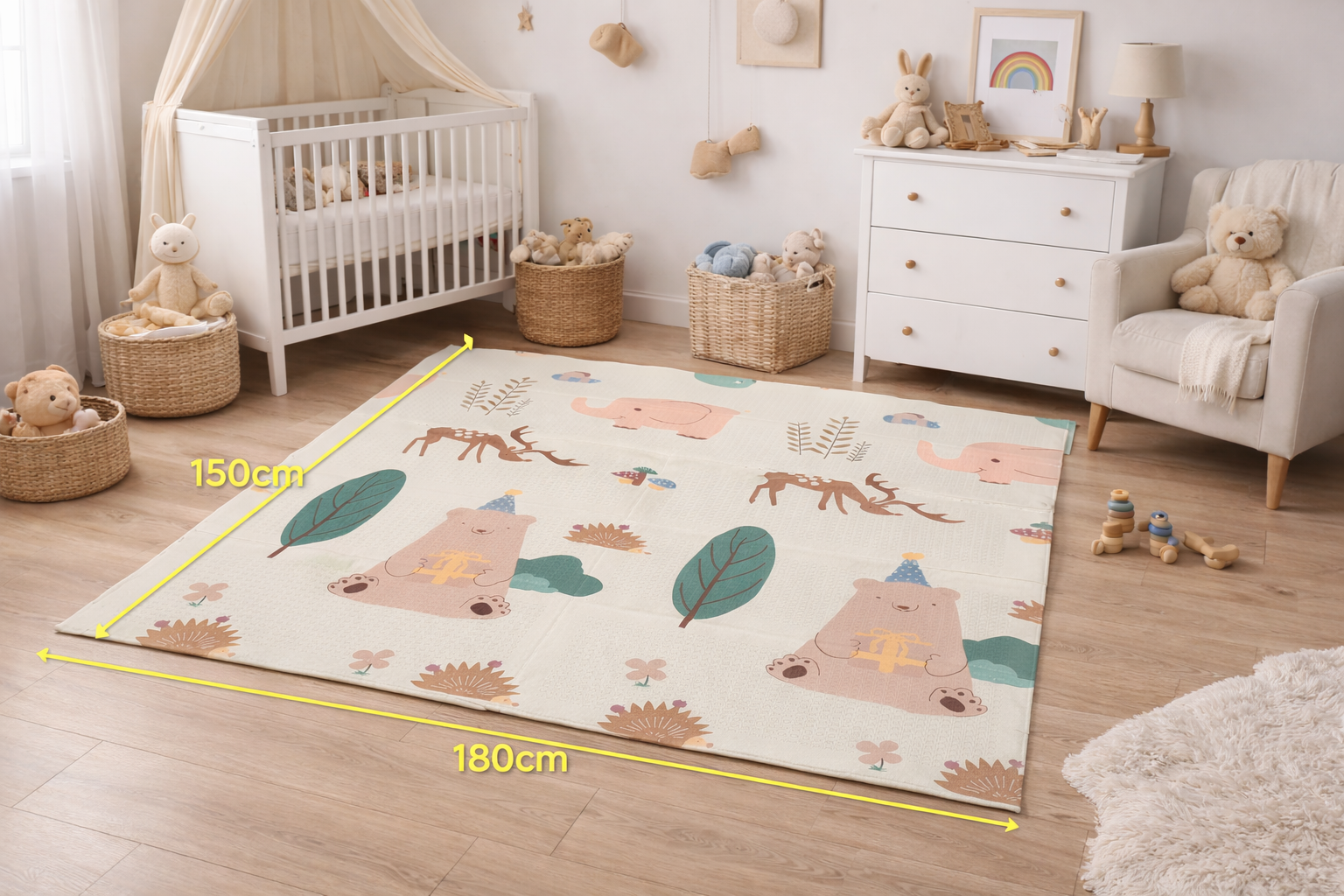 Alfombra antigolpes para bebé  my bear