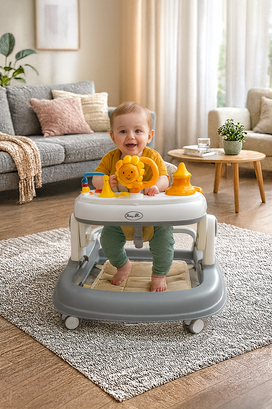 Andador para Bebé con Juguetes Interactivos y Altura Ajustable