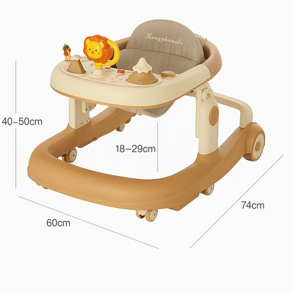 Andador para Bebé con Juguetes Interactivos y Altura Ajustable