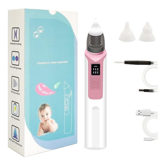 Aspirador nasal eléctrico para bebé - Rosado - BABY ELEPHANT