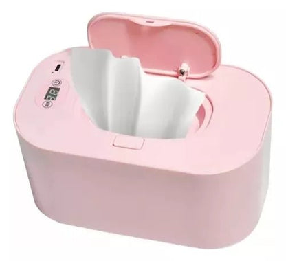 Calentador de toallitas húmedas para Bebe - color Rosado - BABY ELEPHANT