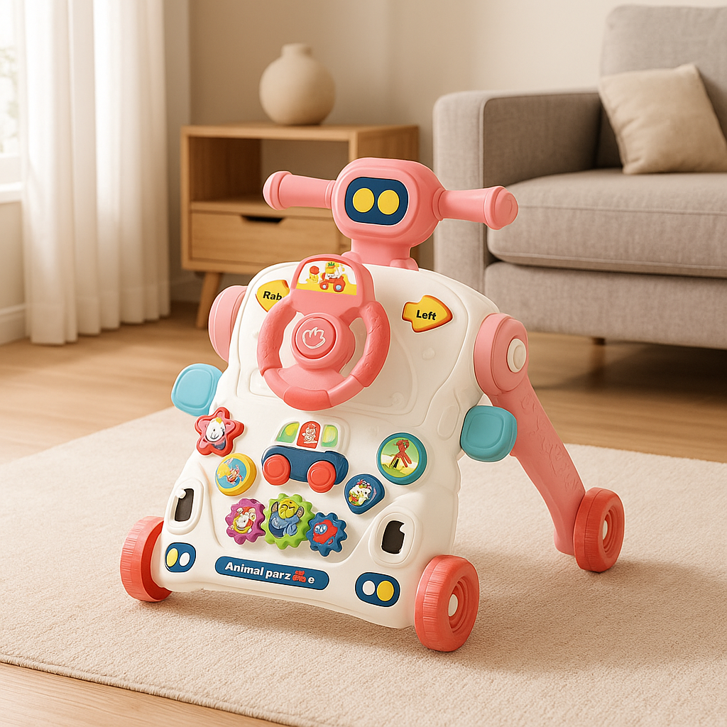 Caminadora para Bebé “Animal Paradise” – Primeros Pasos 3 en 1 rosa