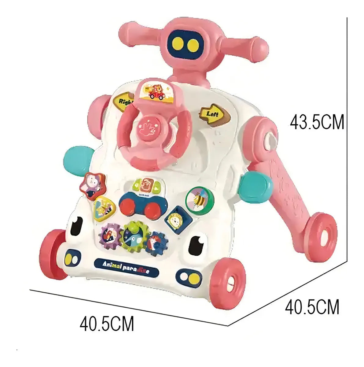 Caminadora para Bebé “Animal Paradise” – Primeros Pasos 3 en 1 rosa