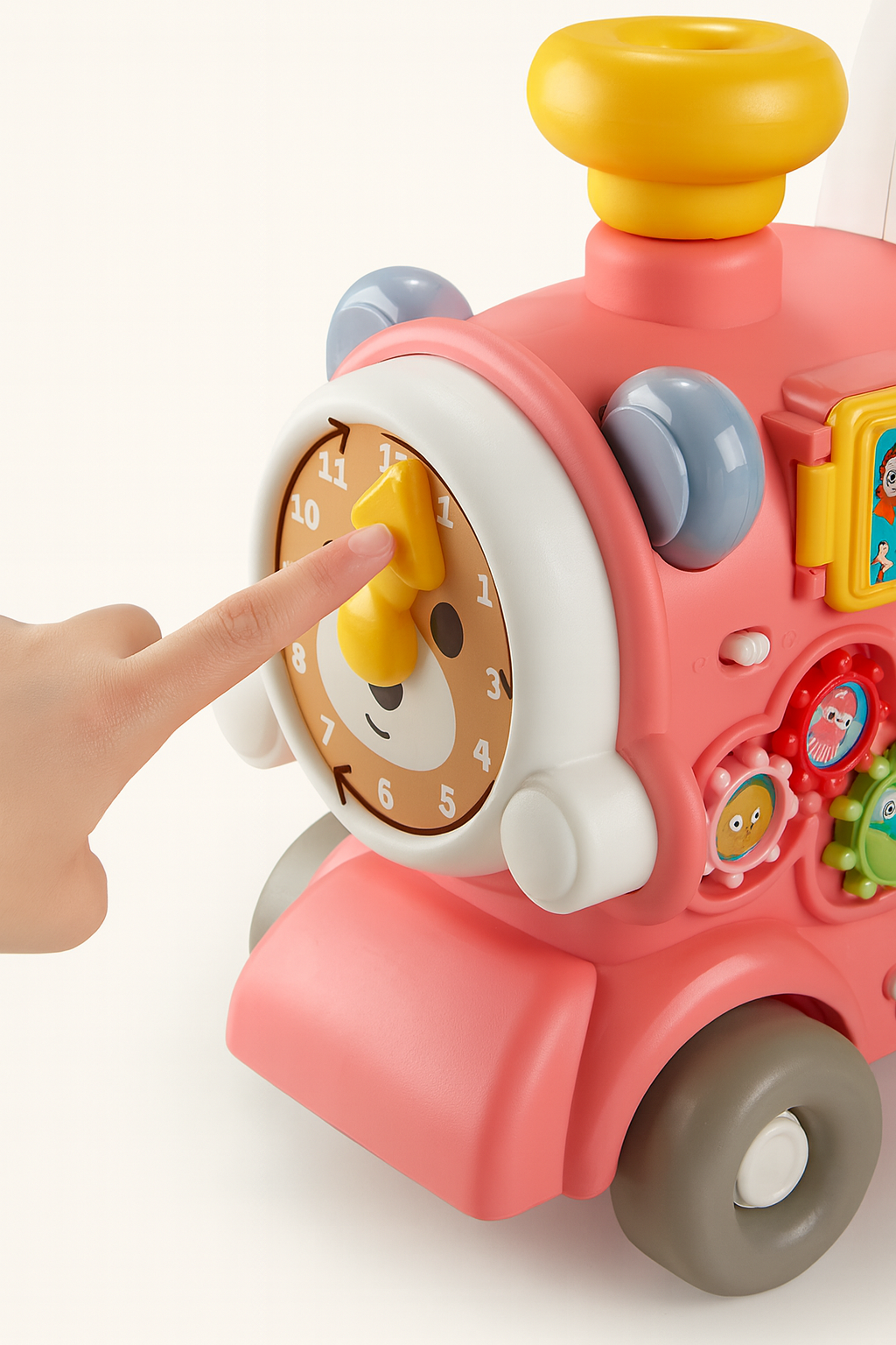 Caminadora Correpasillo Tren 3 en 1 rosada 🚂✨