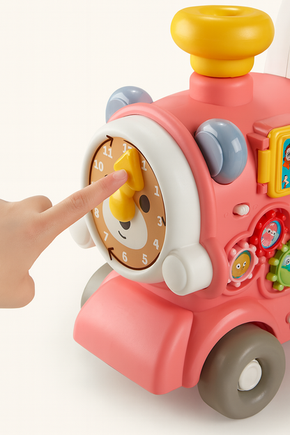 Caminadora Correpasillo Tren 3 en 1 rosada 🚂✨