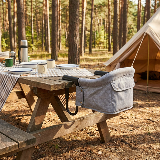 Silla de comer para bebé Sit&Go gris