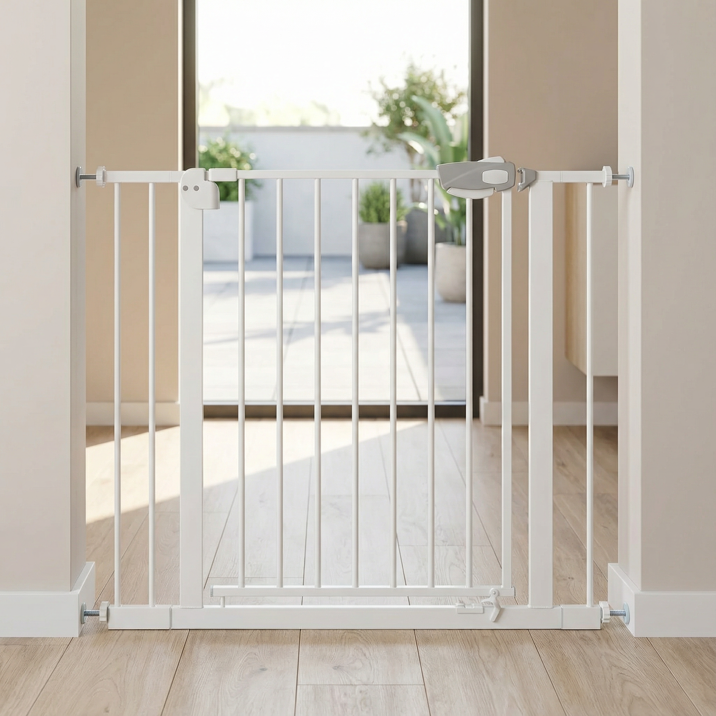 Reja de seguridad Bebé Puertas o Escaleras 82 a 91 cm