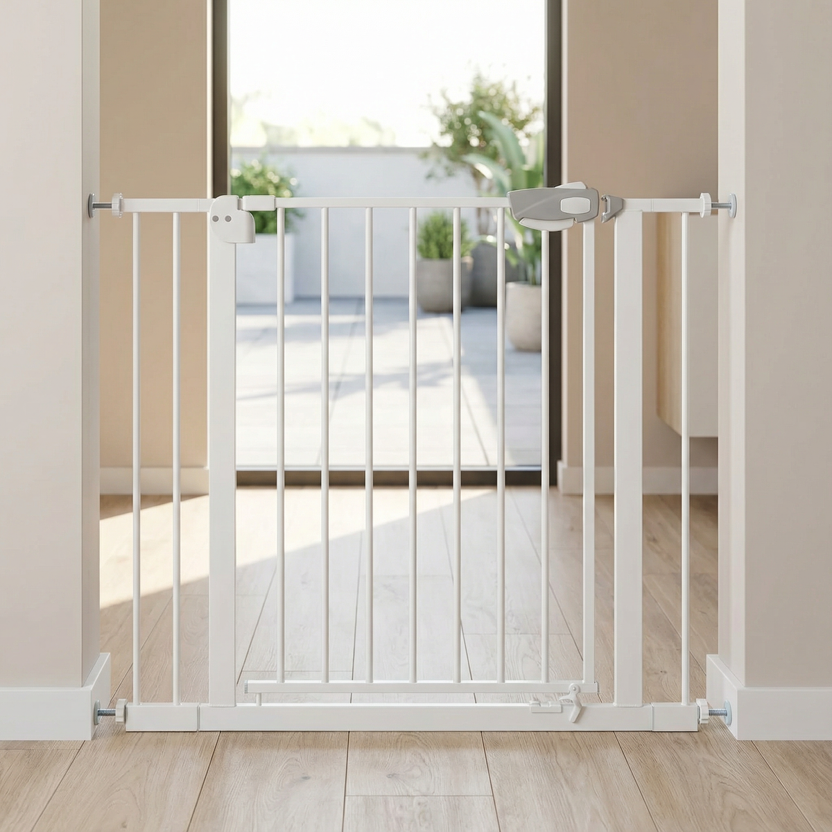 Reja de seguridad Bebé Puertas o Escaleras 82 a 91 cm