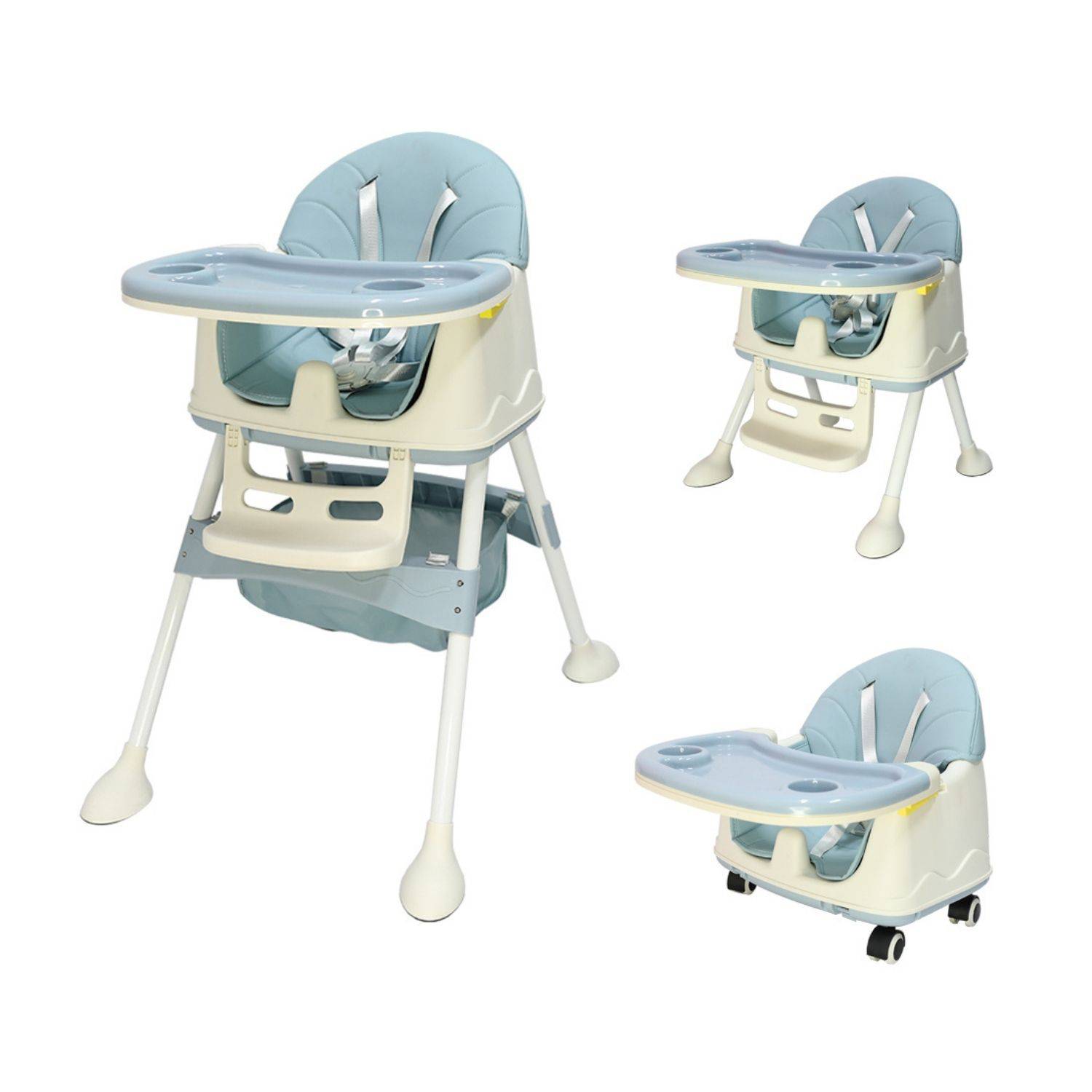 Silla de comer para bebe 3 en 1 Baby elephant azul