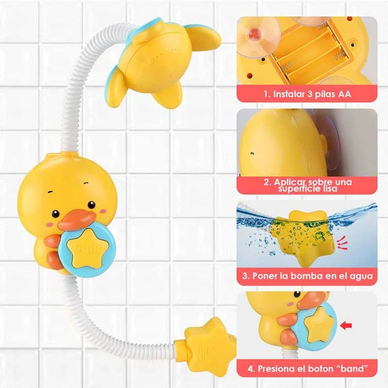 Regadera para bañera diseño patito