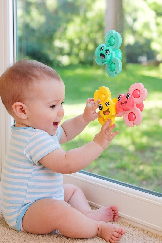 🌀 Spinner Giratorio con Ventosa Adherente