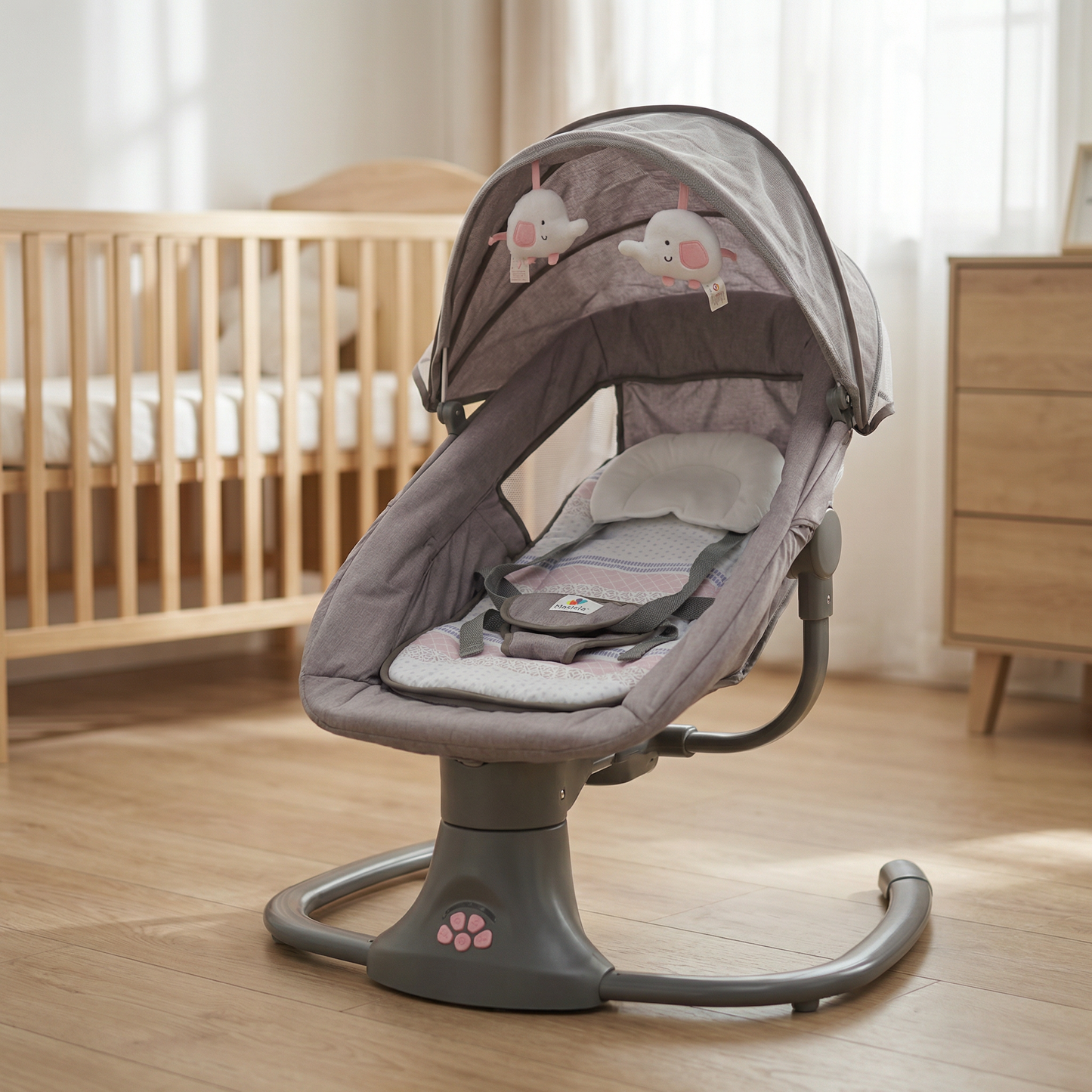 Silla mecedora para bebé musical  3 en 1