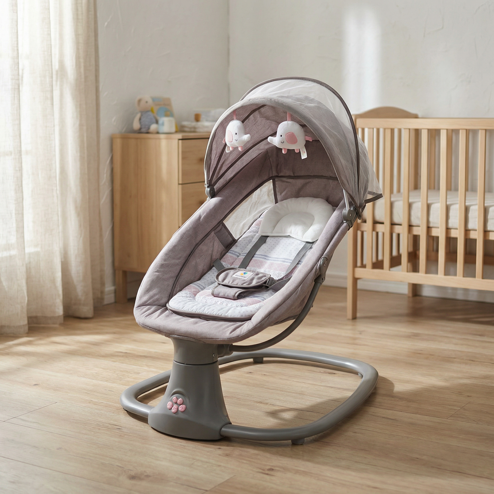 Silla mecedora para bebé musical  3 en 1