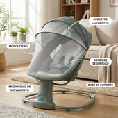 Silla mecedora para bebé musical  3 en 1
