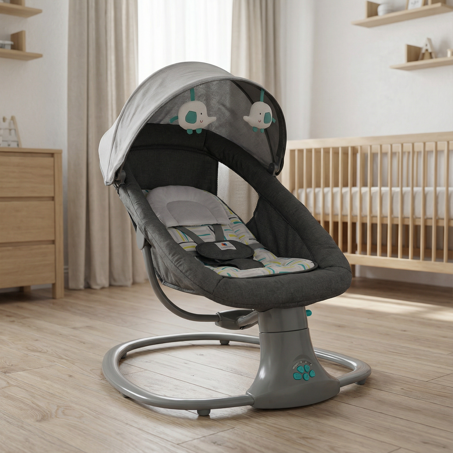 Silla mecedora para bebé musical  3 en 1