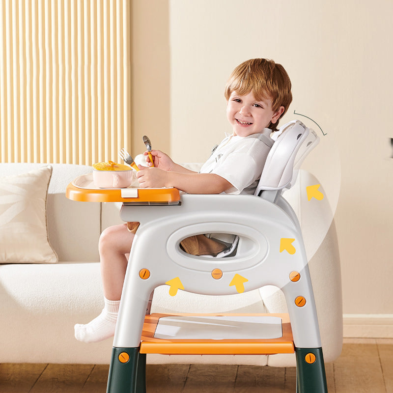 Silla de comer para bebe 3 en 1 multifunciones rosada